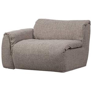 Woood Baggy 1-Zits Met Arm Links - Geweven Stof - Bruin Melange -