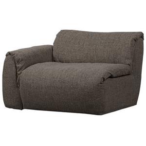 Woood Baggy 1-Zits Met Arm Links - Geweven Stof - Warmgrijs Melange -