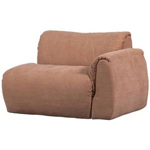 Woood Baggy 1-Zits Met Arm Rechts - Geweven Chenille - Oudroze -