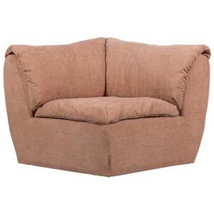 Woood Baggy Hoekelement - Geweven Chenille - Oudroze - 81x96x96