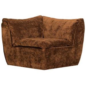 Woood Baggy Hoekelement - 3D Chenille - Middenbruin - 81x96x96