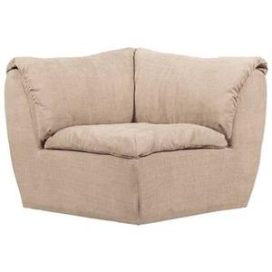 Woood Baggy Hoekelement - Geweven Chenille - Zand - 81x96x96