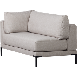 Vtwonen Couple Eetbank Element Rechts - Polyester-Lichtgrijs-73x80x170