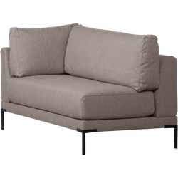 Vtwonen Couple Eetbank Hoekelement Rechts - Polyester -Taupe-73x80x170