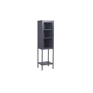 Fjôrd  Wandkast Grijs 41x35x150cm - Metaal - Misha