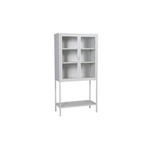 Fjôrd  Wandkast Wit 75x35x150cm - Metaal - Misha