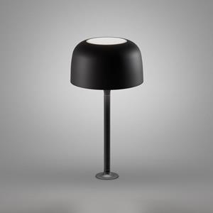 Bover LED tafellamp Bol, mat zwart, hoogte 33 cm