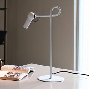 Kdln LED tafellamp Bird, wit, 48 cm, metaal, dimbaar