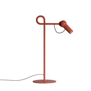 Kdln LED tafellamp Bird, rood, 48 cm, metaal, dimbaar
