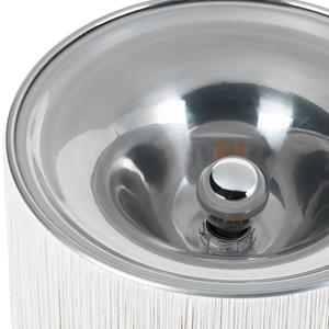 GUBI tafellamp model 597, aluminium, crème, hoogte 29 cm