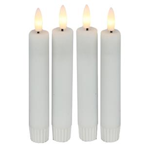 Countryfield Led dinerkaarsen - 4x st- wit -H15cm - afstandsbediening-timer-dimmer -