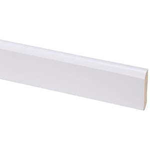 Praxis Muurplint – Mdf Folie – 42 X 8 Mm – 260cm - Wit