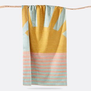 LA REDOUTE INTERIEURS Strandlaken in fluwelen badstof 420g, Listrado