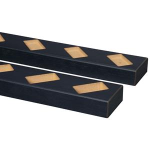 CanDo Set Vloer- En Plafondprofielen Voor Decowall Roomdivider - Mdf - Lava Eiken - Schuin 45° - 2 Stuks
