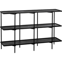 QUVIO Dressoir Luce - FSC mangohout - 150 cm - Zwart