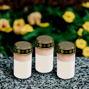 Urnwebshop 3 Witte LED-Noveenkaarsen met Timer