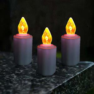 Urnwebshop 3 Waterdichte LED-Kaarsen, Gele Vlam