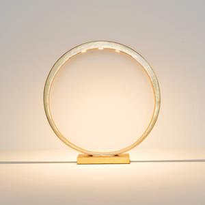 Holländer LED tafellamp Asterisco ringdesign goud dimmer