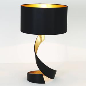 Holländer Vortice tafellamp, zwart-goud