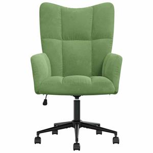 VidaXL Relaxstoel fluweel lichtgroen