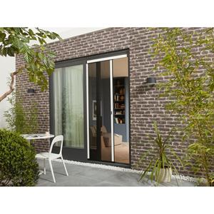 CanDo Hordeur Premium N - Plissé Hordeur - Wit Profiel - Zwart Gaas - 96x236cm