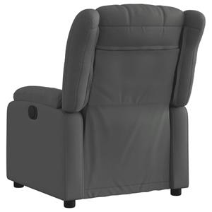 VidaXL Fauteuil verstelbaar stof donkergrijs