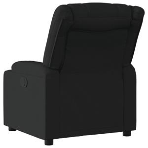 VidaXL Fauteuil verstelbaar stof zwart