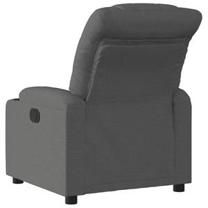 VidaXL Fauteuil verstelbaar stof donkergrijs