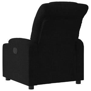 VidaXL Fauteuil verstelbaar stof zwart