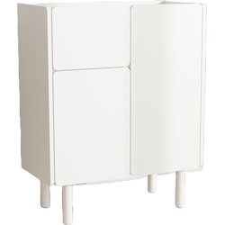 Giga Living  Kast Wit Metaal - 80x40x100cm - Bera