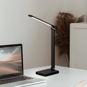 FH Lighting LED oplaadbare bureaulamp Ole, zwart, sensor, dimbaar, CCT