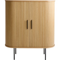 Giga Living  Kast Eikenhout - Incl Glazenrek - 118cm - Nola