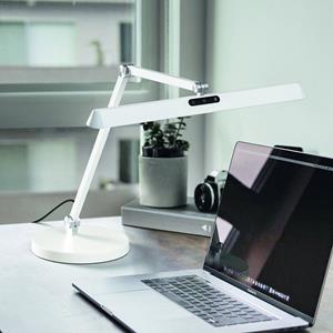 Fabas Luce LED bureaulamp Beba, wit, CCT, dimbaar