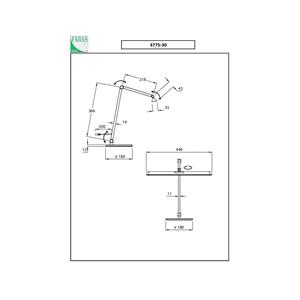 Fabas Luce LED bureaulamp Beba, antraciet, CCT, dimbaar