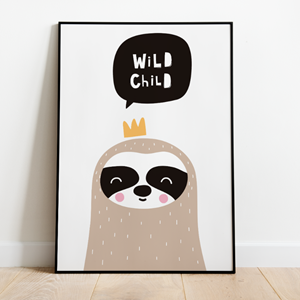Label2X Kinderkamer Poster Wildchild | 