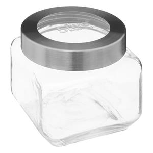 5five voedsel voorraad pot MIRO met draaideksel - glas - 0.8L - 11 x 11 cm - weckpot -