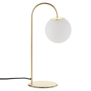 LA REDOUTE INTERIEURS Tafellamp in messing en opaline glas, Moricio