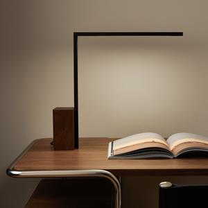AM.PM Bureaulamp van metaal en notenhout, Ikori