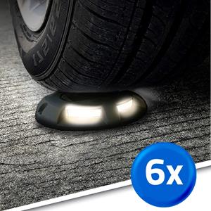 LedstripKoning Solar grondspot shield zwart op zonne energie voordeelset van 6 stuks