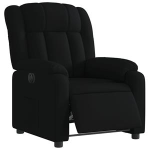 VidaXL Fauteuil verstelbaar elektrisch stof zwart