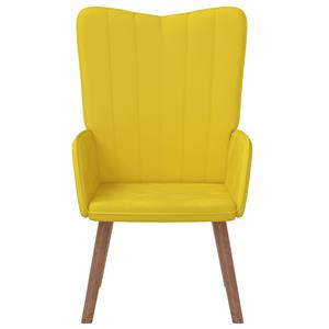 VidaXL Relaxstoel fluweel mosterdgeel