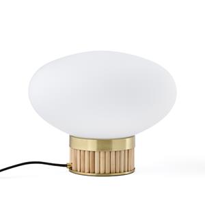 LA REDOUTE INTERIEURS Lamp in messing, bamboe en opaline glas, Dolce