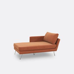 LA REDOUTE INTERIEURS Longchair in fluweel Topim