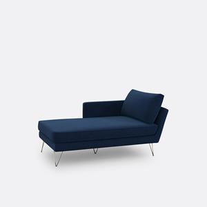 LA REDOUTE INTERIEURS Longchair in fluweel Topim