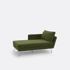 LA REDOUTE INTERIEURS Longchair in fluweel Topim