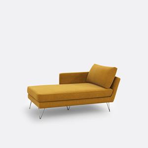 LA REDOUTE INTERIEURS Longchair in fluweel Topim