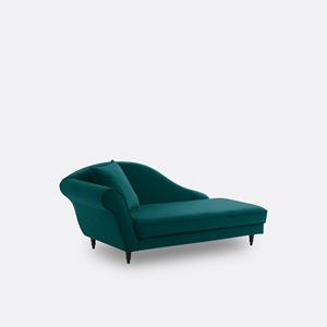 SO'HOME Longchair in fluweel Lipstick