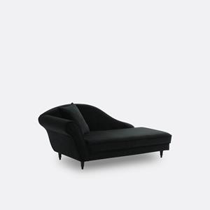 SO'HOME Longchair in fluweel Lipstick