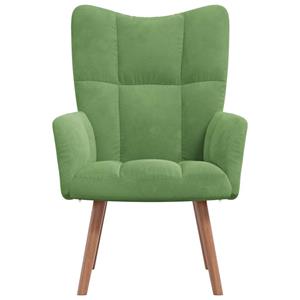 VidaXL Relaxstoel fluweel lichtgroen