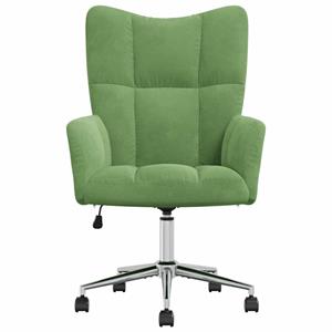 VidaXL Relaxstoel fluweel lichtgroen